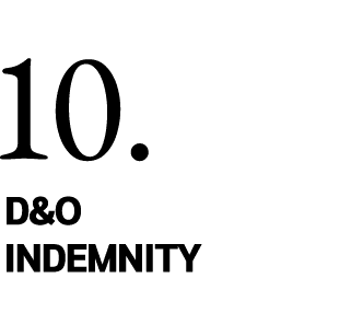10  D&O INDEMNITY 