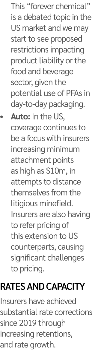 This  forever chemical  is a debated topic in the US market and we may start to see proposed restrictions impacting p   