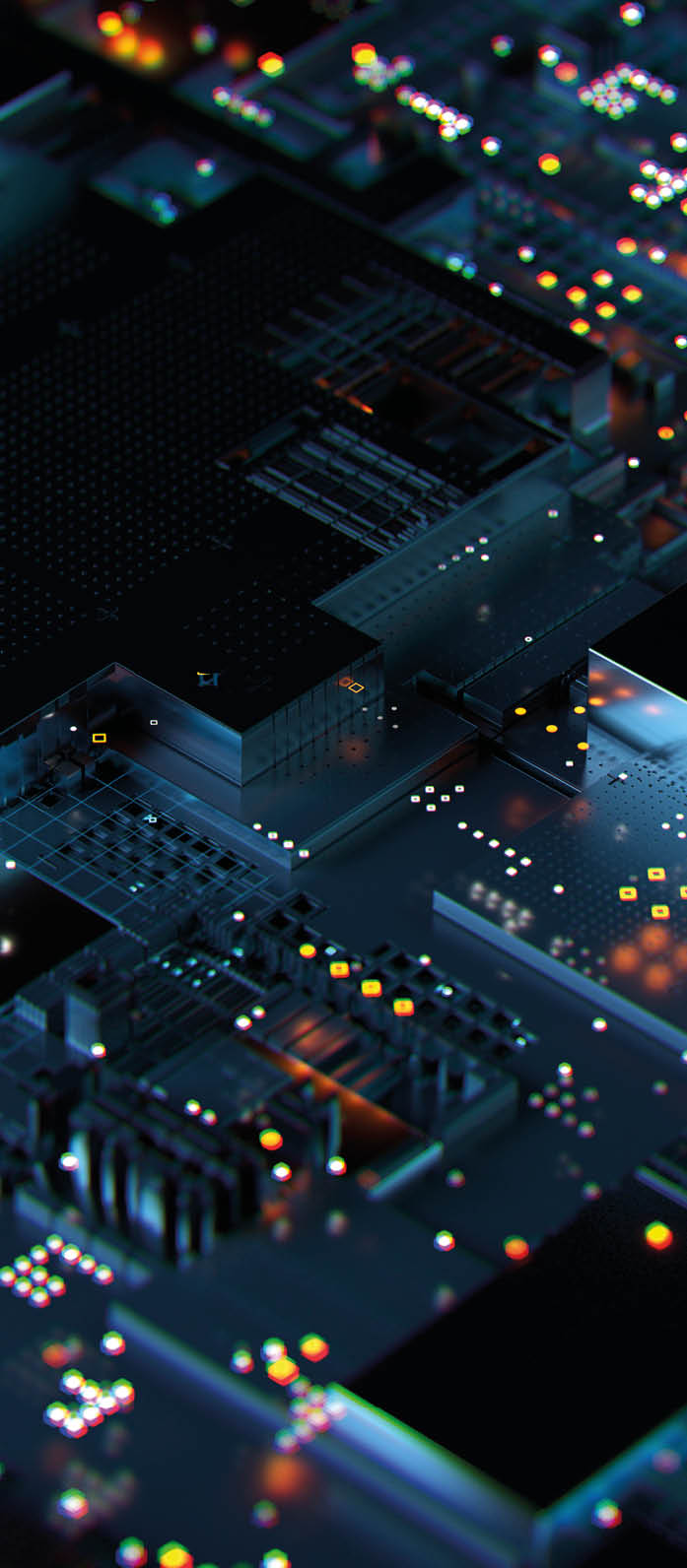 Digital generated image of cityscape data 