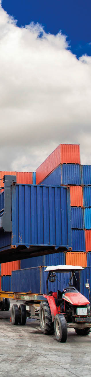 Containers in the port of Laem Chabang in Thailand 